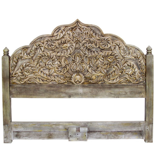 Hibashi Furniture Queen Solid Wood Panel Headboard Wayfair